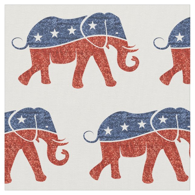 tecido elefante republicano brilhante (Detalhe)