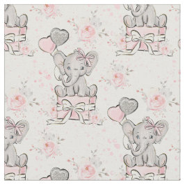 Tecido Elefante rosa-brilho