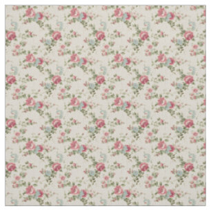 Tecido Elegância do Chique Rosa de Cottage
