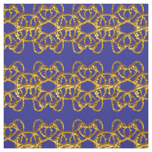 Tecido Elegante Damask - Marinho azul (Modelo)