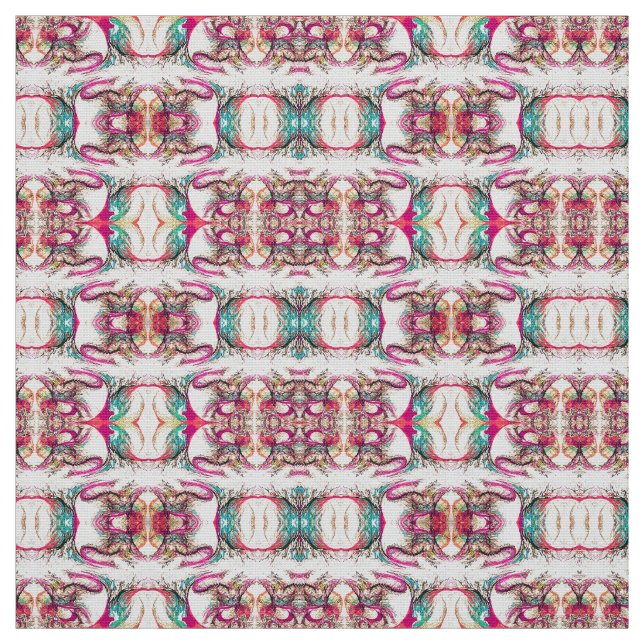 Tecido Elegante púrpura, branco e abstrato verde (Modelo)