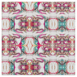 Tecido Elegante púrpura, branco e abstrato verde