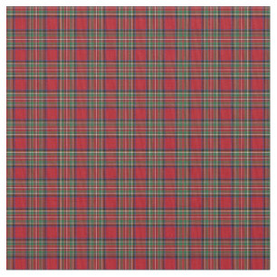 Tecido Elegante Xadrez Stewart Red Green Tartan