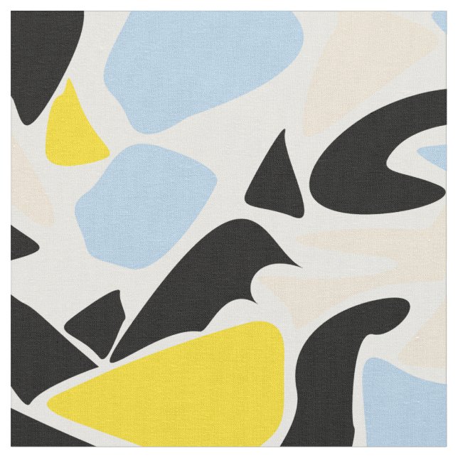 Tecido Elemento de colheita sem costura, amarelo-azul (Detalhe)