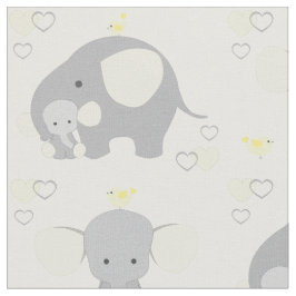 Tecido Elephant Yellow Safari Animal Nursery Baby Neutral