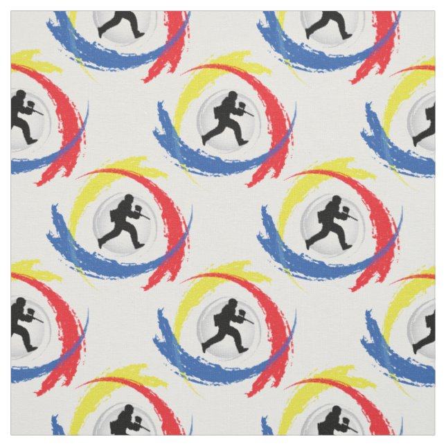 Tecido Emblema Tricolor do esporte do Paintball (Modelo)