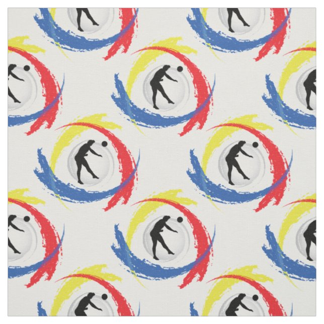 Tecido Emblema Tricolor do esporte do voleibol (versão (Modelo)