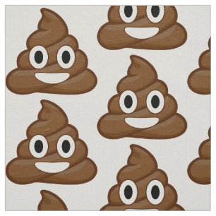 tecido emoji de cocô engraçado