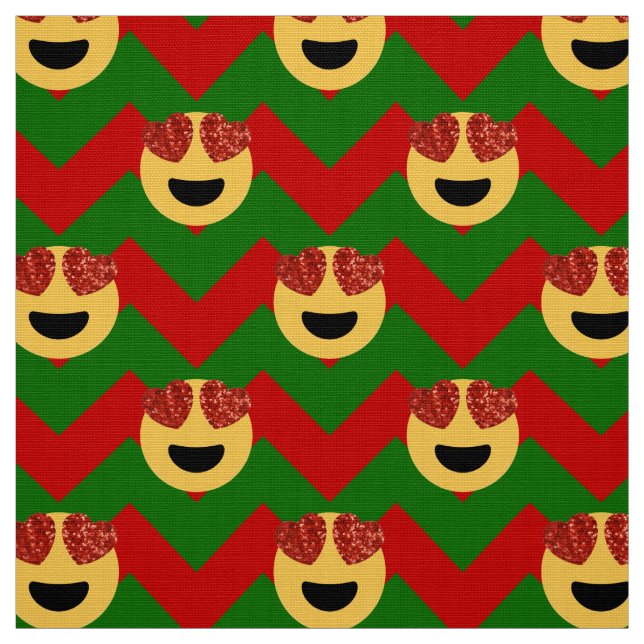 tecido emoji do coração de natal (Modelo)