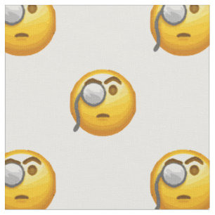tecido emoji monocle