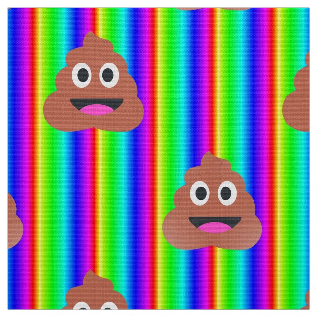 tecido emoji poop arco-íris (Modelo)