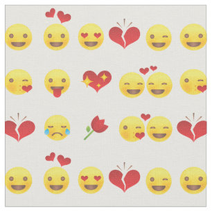 tecido Emojis namorados