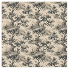 Tecido Enchanted Fairy Tale Forest Night Toile De Jouy