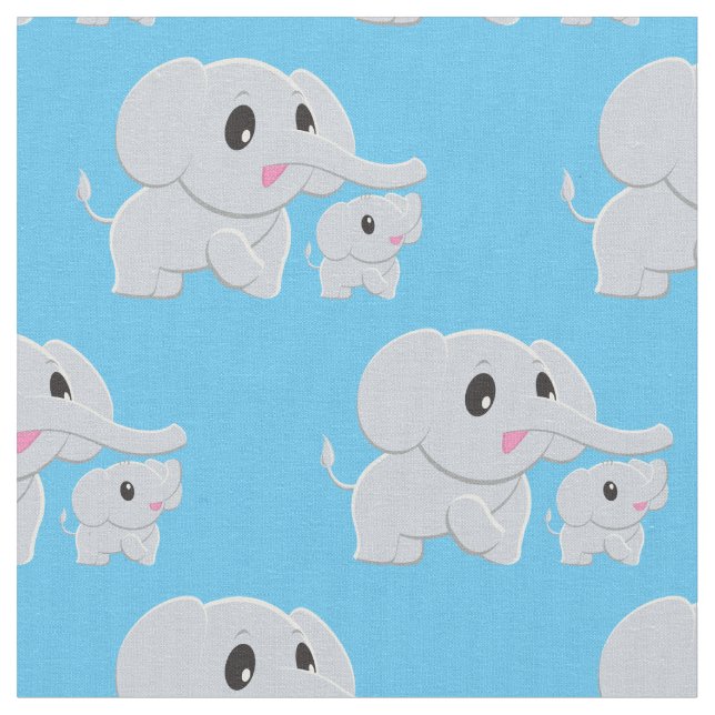 Tecido Enfermeiro de Bebê Elefante Bonito (Detalhe)