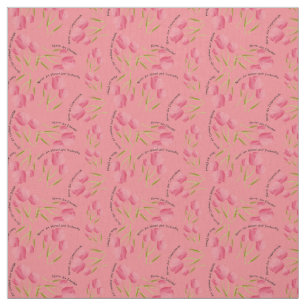 Tecido Enfermeiro Tulipas Cor-de-rosa Design