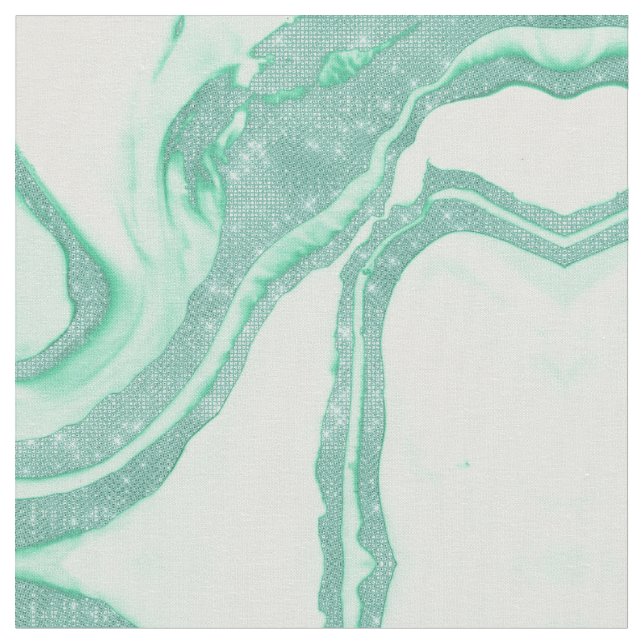 Tecido Enfumaçado Mint Verde Sparkly Sequin Marble (Detalhe)