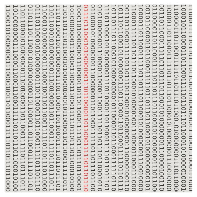 Tecido Engenheiro de Computador de Código Binário (Detalhe)