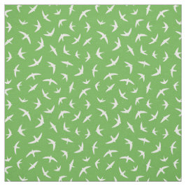 Tecido Engordas e vassouras brancas verdes voadoras