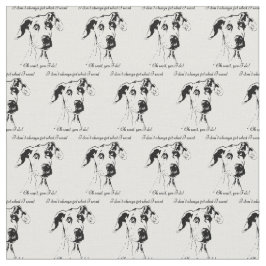 Tecido Engraçado, Grande Dane, Cachorro Maluco.