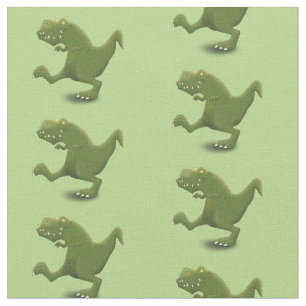 Tecido Engraçado humor de desenho animado de T rex dinoss