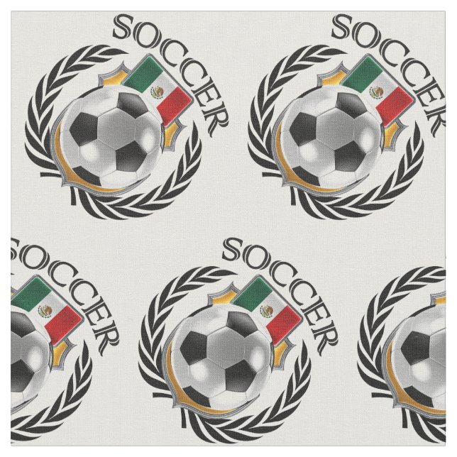 Tecido Engrenagem do fã do futebol 2016 de México (Detalhe)