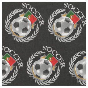 Tecido Engrenagem do fã do futebol 2016 de Portugal