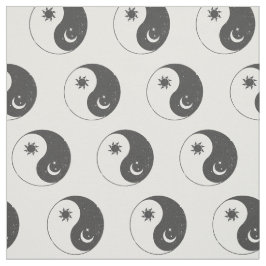 Tecido equilíbrio celeste cósmico do yin yang solar lunar