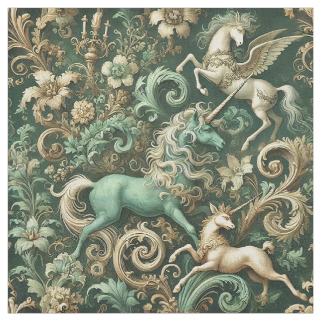 Tecido Equinócio Celestial - Azulejo de Declaração Gótica (Modelo)