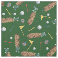 Equipamento de Golfe Esportivo em Padrão Verde