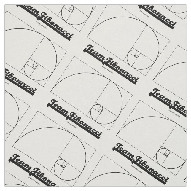 Tecido Equipe Fibonacci (espiral de Fibonacci) (Modelo)