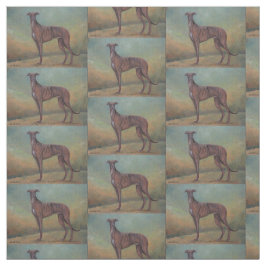 Tecido ereto da arte do cão do galgo