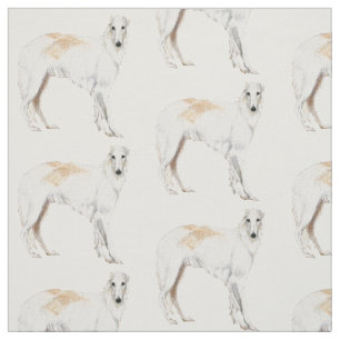 Tecido ereto da arte do cão do Wolfhound do russo