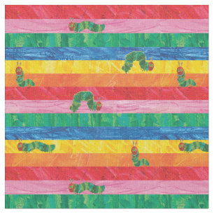 Tecido Eric Carle   Padrões de distribuição do arco-íris 