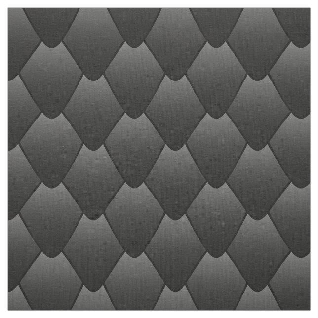 Tecido Escalas de Dragões Pretos (Modelo)