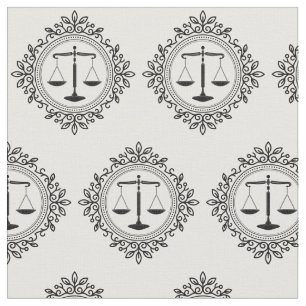 Tecido Escalas decorativas do advogado de justiça  