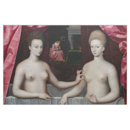 Tecido Escola de Fontainebleau - Gabrielle d'Estrees