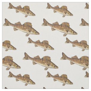 Tecido Escola de peixes dos Walleye