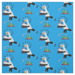 Tecido Escrivado, secretário de pássaros escrevendo carto