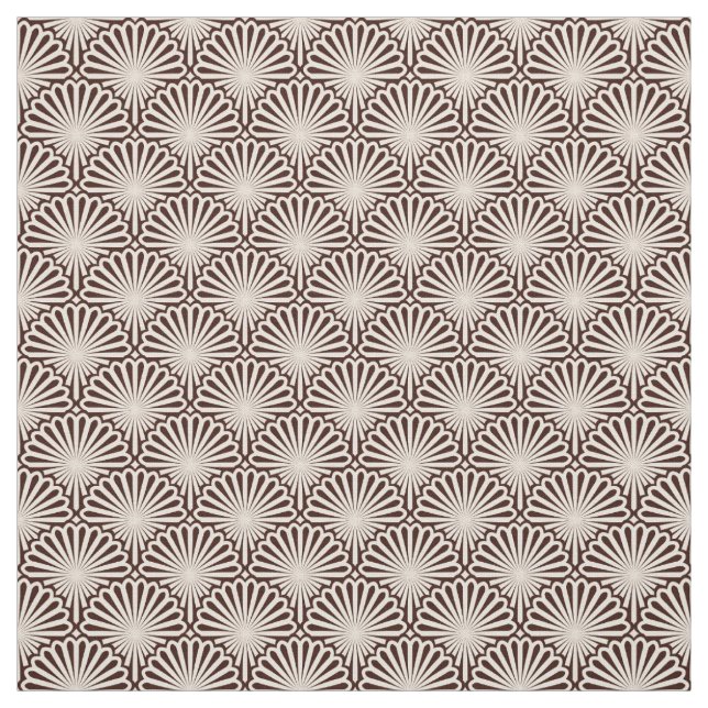 Tecido Escudos do mar do art deco (Modelo)