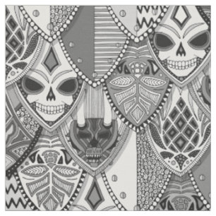 Tecido escudos góticos bw