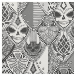 Tecido escudos góticos pb
