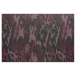 Tecido Escuro - Camo vermelho