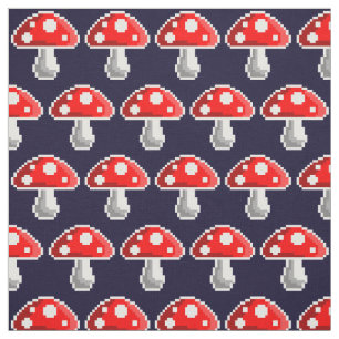 Tecido escuro do cogumelo do pixel
