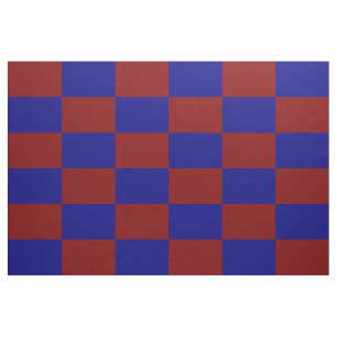 Tecido Escuro - teste padrão Checkered vermelho e azul