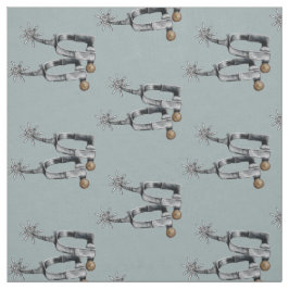 Tecido Esfregões de prata