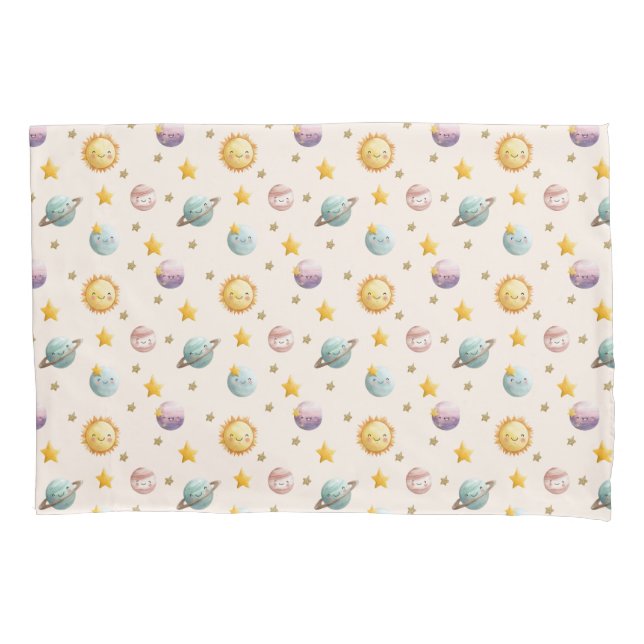 Tecido Espacial Fofo Design de Textil para Quarto  (Frente)