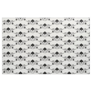 Tecido Espadas pretas de rolagem estilo de tatuagem Thund