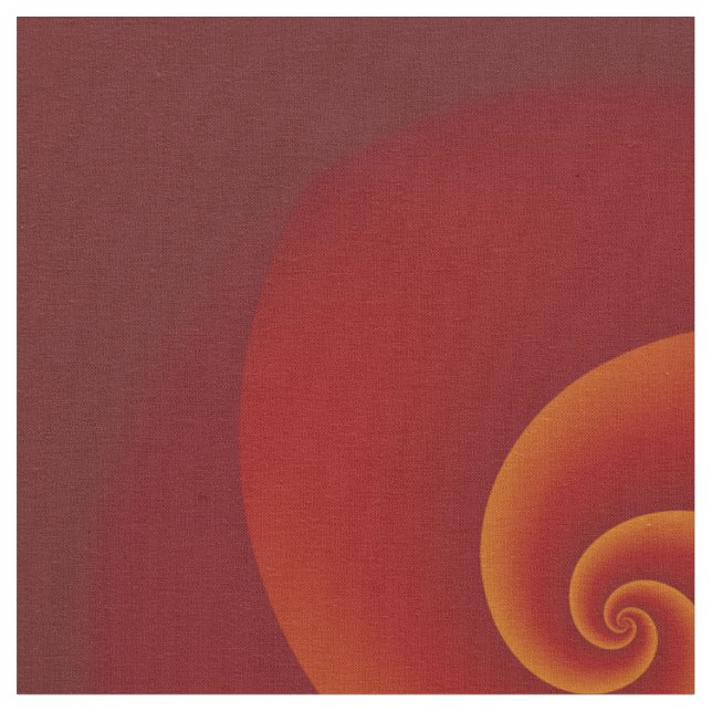 Tecido Espirais poderosos - laranja vermelho + suas ideia (Detalhe)