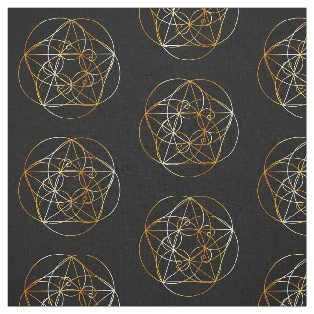 Tecido Espiral de Fibonacci a geometria sagrado (Modelo)