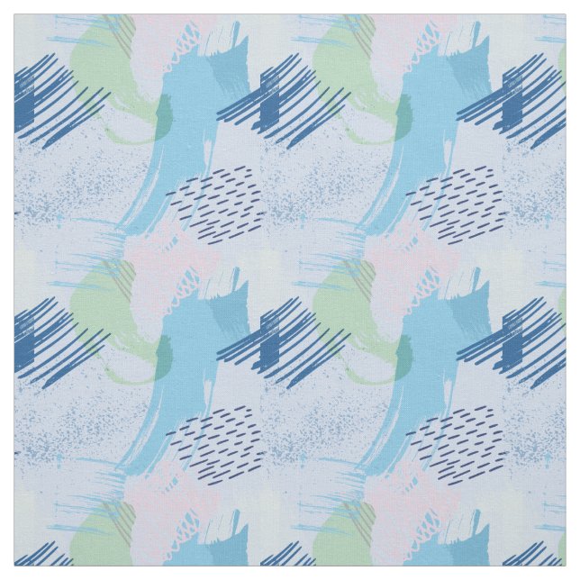 Tecido Espíritos e Linhas Desenhados à Mão (Modelo)